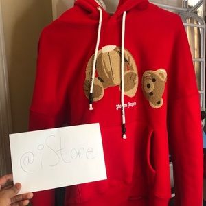 (SOLD) Palm Angels Red Bear Hoodie
